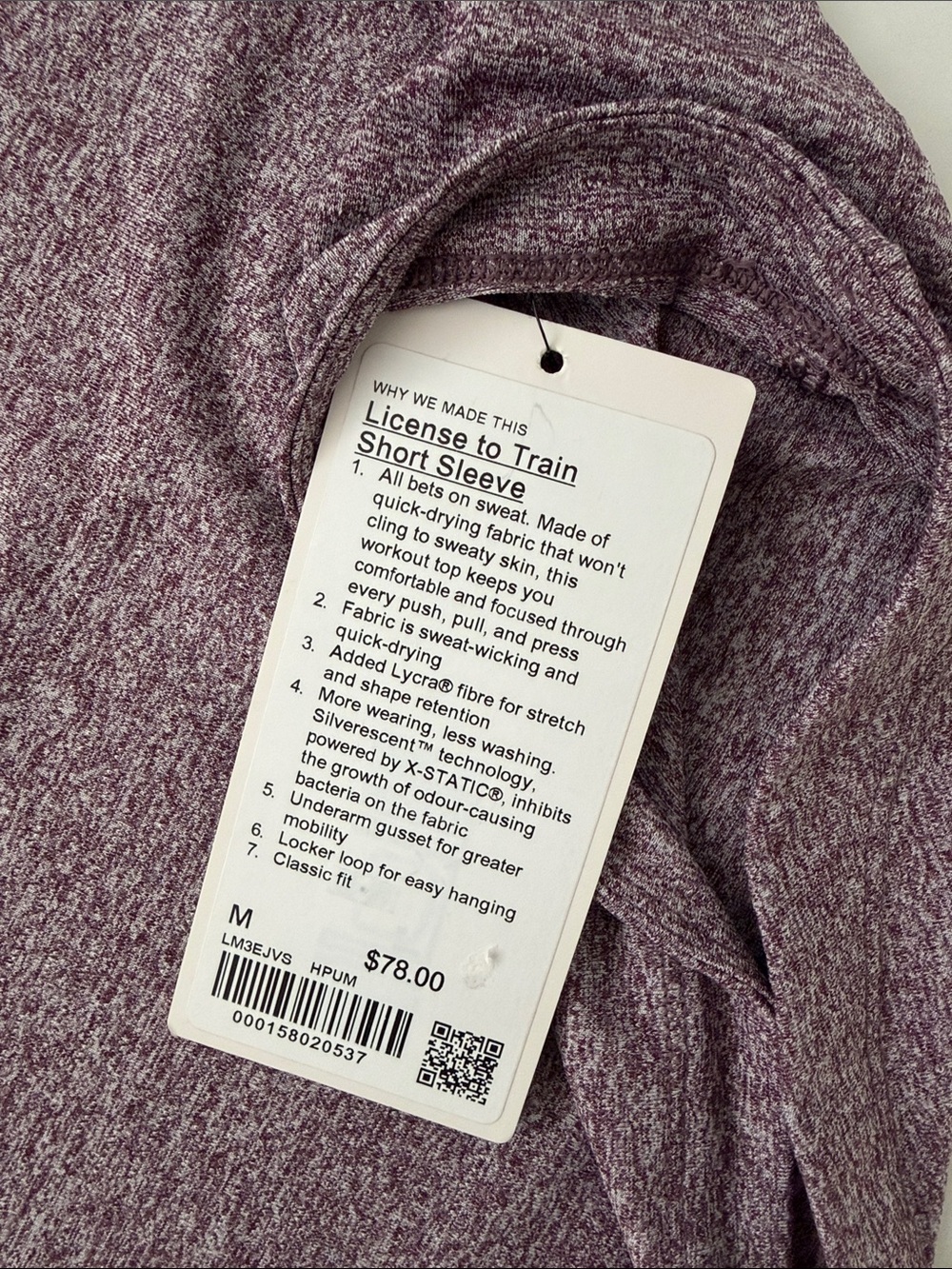 NEW Men’s Lululemon 
License to Train Short Sleeve 
Size Medium 
HPUM - Picture 3 of 6